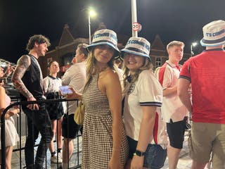 Taylor Jones, 25, and Amy Knight, 26, said they had no doubt England would get the job done against Mexico